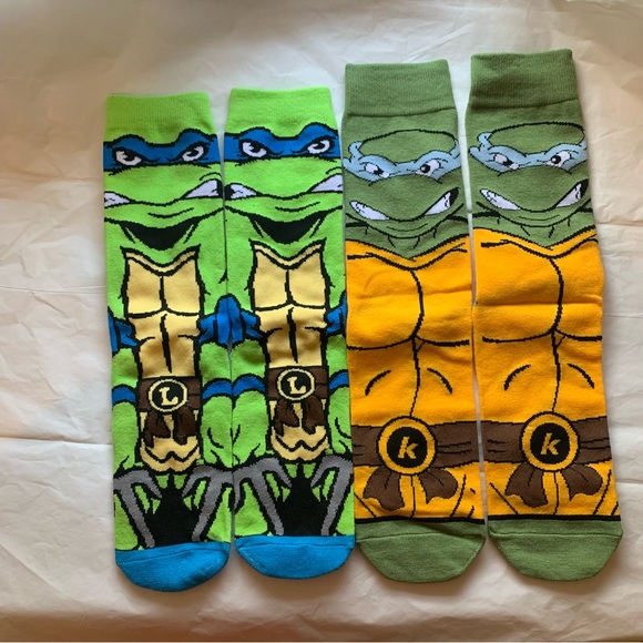 🍒🍒 Turtle Crew Socks 1 Pair - Picture 6 of 6